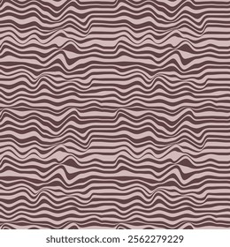 Seamless abstract pattern waves fashion mocha mousse color for fabric design	