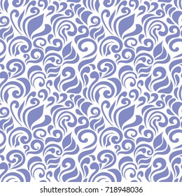 Seamless abstract pattern with waves and swirls for design of gift packs, patterns fabric, wallpaper, web sites