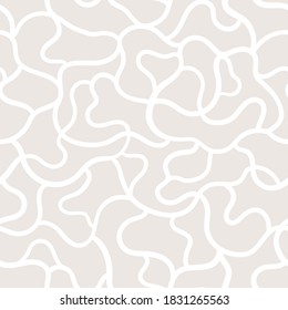 Seamless abstract pattern with waves. Vector background with smooth lines