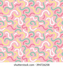 Seamless abstract pattern with wavy shapes 1