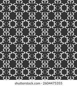 
Seamless abstract pattern of white on gray background for wallpaper or fabric