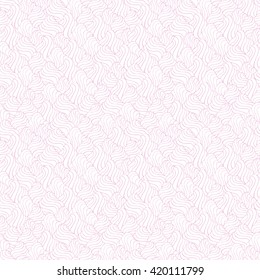 Seamless abstract pattern in white and pastel pink colors. Vector illustration.