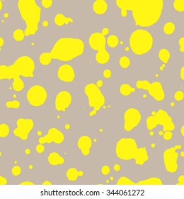 Seamless abstract pattern with yellow stains