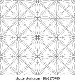 Seamless abstract pattern.Black lace on white background.Black and white graphics. Imitation lace. For design and decoration of fabric, paper, Wallpaper and packaging.Grid pattern.