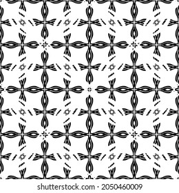 Patrón abstracto impecable.Encaje negro sobre fondo blanco.Gráficos en blanco y negro. Imitación de encaje. Para el diseño y la decoración de tela, papel, papel tapiz y empaque.Patrón de cuadrícula.