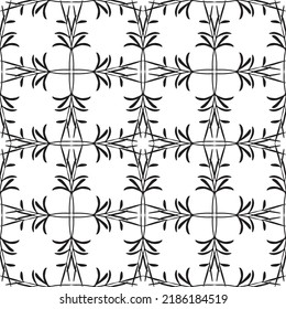 Patrón abstracto impecable.Encaje negro sobre fondo blanco.Gráficos en blanco y negro. Imitación de encaje. Para el diseño y la decoración de tela, papel, papel tapiz y empaque.Patrón de cuadrícula.
