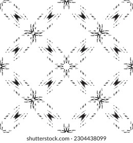 Seamless abstract pattern.Black lace on white background.Black and white graphics. Imitation lace. For design and decoration of fabric, paper, Wallpaper and packaging.Grid pattern.