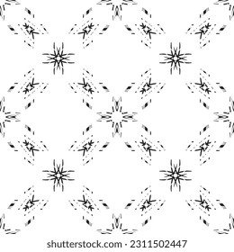 Seamless abstract pattern.Black lace on white background.Black and white graphics. Imitation lace. For design and decoration of fabric, paper, Wallpaper and packaging.Grid pattern.