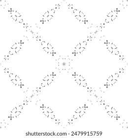 Seamless abstract pattern.Black lace on white background.Black and white graphics. Imitation lace. For design and decoration of fabric, paper, Wallpaper and packaging.Grid pattern.