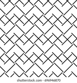 Seamless abstract patterns. Interlacing geometric texture.