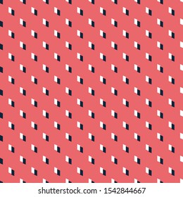 Seamless abstract pink black and white polygons basic pattern vector