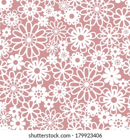 seamless abstract pink floral background