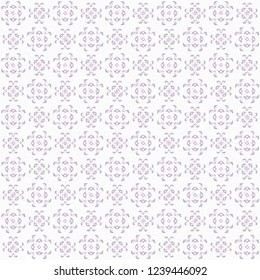 Seamless abstract pink gray texture on white background. Arranged in a staggered manner two medium floral fractal patterns.
