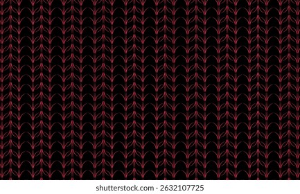 Seamless Abstract Pink Ovals Pattern on Black Background