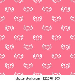 Seamless abstract pink patterns. Beautiful vector background. Happy Valentine's Day.