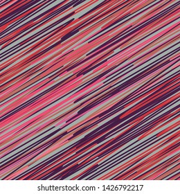 Seamless Abstract Pink Violet Red Pale Blue Diagonal Lines Background Vector Pattern