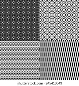 Seamless abstract pixel background of small squares. beige colors. 