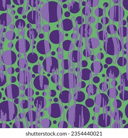 Seamless abstract polka dot geometric pattern. 