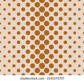 Seamless abstract polka dot pattern. Vector Illustration.