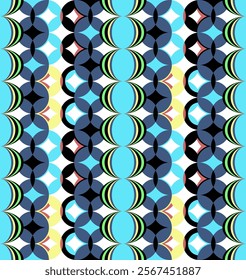 Seamless abstract polka dot Vector design for fashion print and backgrounds. Modern and trendy polka dot on summer color palette. Colorful tropical pattern.