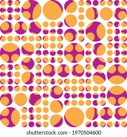 Seamless Abstract Polka Dots Background Pattern Tile