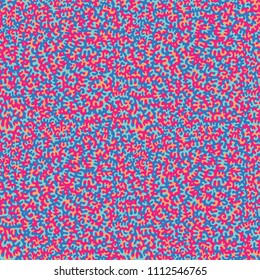 Seamless Abstract Pop Coral Doodle Background Pattern