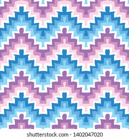 Seamless Abstract Pop Ethnic Zigzag Chevron Pattern Background Tile