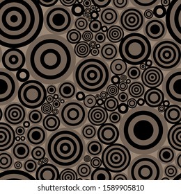 Seamless abstract print with circles. Vector illustration.