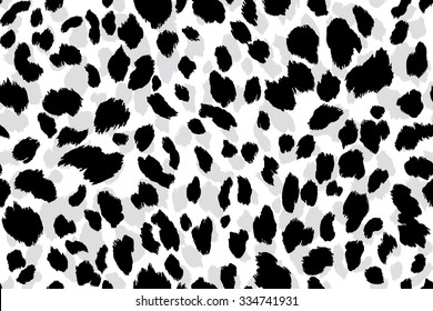 Seamless abstract print with leopard skin imitation. Vector illustration. 