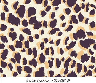 Seamless abstract print with leopard skin spots. Vector illustration. 