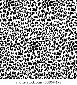 Seamless Abstract Print With Leopard Skin Imitation. Vector Illustration. 