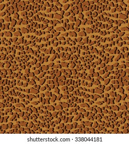 Seamless abstract print with leopard skin imitation. Vector illustration. 