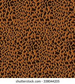 Seamless abstract print with leopard skin imitation. Vector illustration. 
