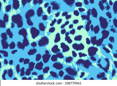 Seamless abstract print with leopard skin imitation. Vector illustration. 