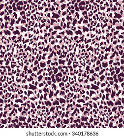 Seamless abstract print with leopard skin imitation. Vector illustration. 