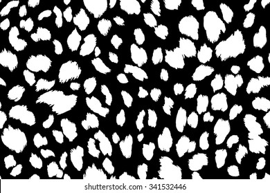 Seamless abstract print with leopard skin imitation. Vector illustration. 