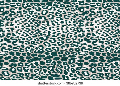 Seamless abstract print with leopard skin imitation. Vector illustration.