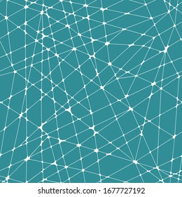 Seamless abstract print with lines. Geometric shapes with rounded corners. Vector illustration.