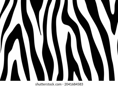 Seamless abstract print with zebra skin imitation. Vector illustration.