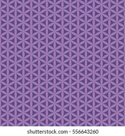 Seamless Abstract Purple Flower Pattern