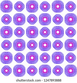 Seamless abstract purple texture on white background. Arranged in a staggered manner two large floral fractal patterns. Vector.
