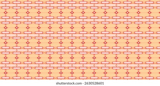 Seamless Abstract Red and Peach Repeating Pattern Background