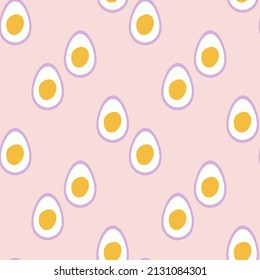 Seamless abstract repeat pattern of egg yolk