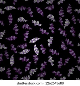 Seamless Abstract Retro Background Design. Vector. Black, purple and neutral on colors. Tender fabric pattern. Pattern.