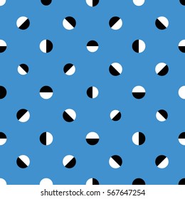 Seamless abstract retro dots pattern.