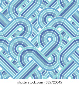 Seamless abstract retro lines pattern