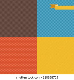 Seamless abstract retro pattern. Stylish geometric background.