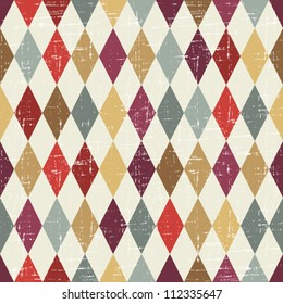 Seamless abstract retro pattern. Stylish geometric background.