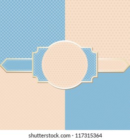 Seamless abstract retro pattern. Stylish geometric background.