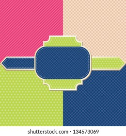 Seamless abstract retro pattern. Stylish geometric background.